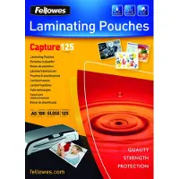 Fellowes Lamineringslommer A5 125 mic. 100/pk, Blank