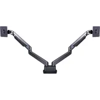 Multibrackets M VESA Gas Lift Arm Dual Side by Side - Monteringssæt - justerbar arm - for 2 LCD displays - aluminium, stål - sort - skærmstørrelse: 15-32 - skrivebordsmonterbar
