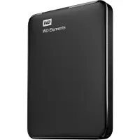 Western Digital Elements Portable U3 - 4TB - Ekstern Harddisk - Sort
