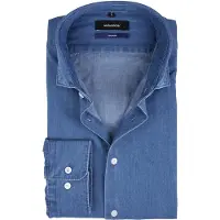 Seidensticker Skjorte blue denim