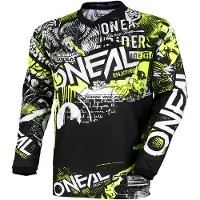O'Neal MENS V-HALK Element Attack Jersey Black/Hi-VIZ STOR USA