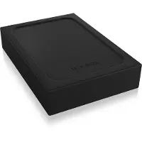 Icy Box IB-256WP - Opbevaringskabinet med kabelbeskyttelseskontakt, datavisning - 2,5 (6,4 cm) - SATA 6Gb/s - USB 3.0 - Sort (IB-256WP)