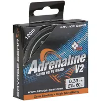 Savage Gear HD4 Adrenaline V2 120m 0,33mm 60lbs 27kg Grey (55293)