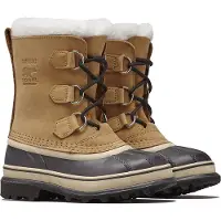 Sorel - Afterski - Youth Caribou Wp Buff til UnisexUld - Størrelse 4,5 US - Brun