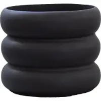 DBKD Mud krukke sort Lille, Ø 10 cm