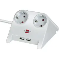 Brennenstuhl 1153520222 Usb 2 Stikkontakter Forlængerledning