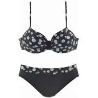 LASCANA Bikini 'Wire Glue' sort / hvid