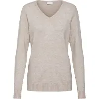 Vila Pullover 'VIRil' beige-meleret