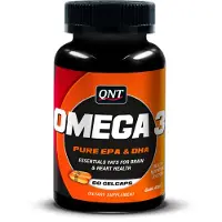 QNT Omega 3 rene EPA & DHA essentielle fedtstoffer til immunhjernehjertesundhed 60 kapsler