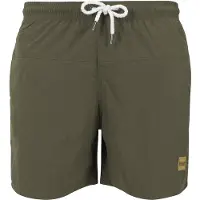Urban Classics Badeshorts 'Block Swim' khaki