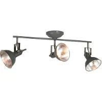 QAZQA Industriel spotlight antracit drejelig og vippelig 3-lys - Tommy