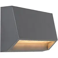 QAZQA Moderne udendørs væglampe mørkegrå inkl. LED IP65 - Sandstone 2