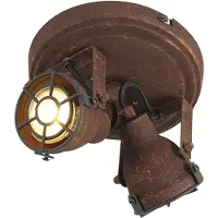 QAZQA Industriel Spotlight Rust 2-lys - Sorra
