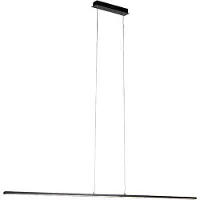 QAZQA Moderne pendellampe sort 150 cm inkl. LED - Banda