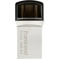 Transcend JetFlash 890 - USB flashdrive - 64 GB - USB 3.1