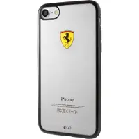 Ferrari Hardcase FEHCP7BK iPhone 7/8/SE 2020 / SE 2022 sort/gennemsigtig Racing Shield