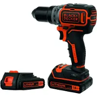 Black & Decker Juodas & Decker Suktuvas-gręžtuvas Juodas & Decker BL186K1B2-QW 18 V 2x2,0 Ah akum.
