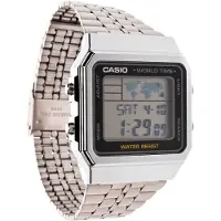 Casio A500WEA-1EF - Armbåndsur - digital - stainless steel, harpiks