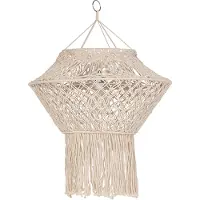 QAZQA Makrame lampeskærm natur 90 cm