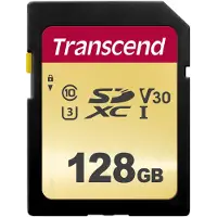 Transcend Sdxc 500s 128gb Class 10 Uhs-i U3 V30 Hukommelseskort