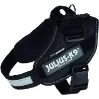 Julius-K9 IDC hundesele sort - Str. 0: Brystomfang 58 - 76 cm