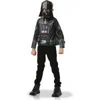 Rubies Udklædning - Darth Vader Top/Maske - - 5-8 år (110-128) - Udklædning