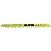 Festool 204316, Stiksavklinger, Spånplade, Krydsfiner, Træ, High Carbon Steel (HCS), Gul, 3 cm, 7,5 cm