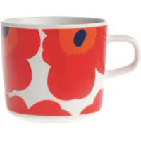 Marimekko Unikko kaffekop 20 cl rød-hvid