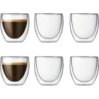 Bodum Pavina dobbeltvægget glas 6 stk 0,08 l
