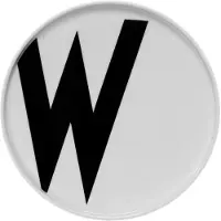 Design Letters tallerken W