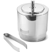Georg Jensen Manhattan isspand og tang rustfrit stål
