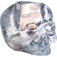 Kosta Boda Skull lysestage 8,5 cm klart glas