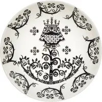 Iittala Taika dyb tallerken 20 cm sort mønster