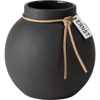 ERNST vase stentøj mørkegrå 10 cm