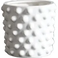 DBKD Cloudy urtepotteskjuler mat-hvid mini