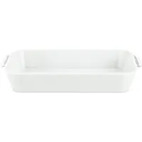 Pillivuyt serveringstallerken, hvid 44x26 cm