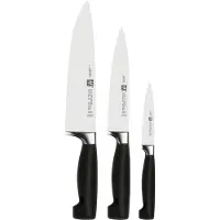 Zwilling Four star knivsæt 3 dele Sort-rustfrit stål