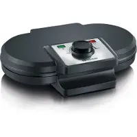 Severin WA 2106 vaffeljern dobbelt Sort