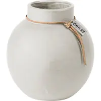 ERNST vase stentøj hvid 14 cm
