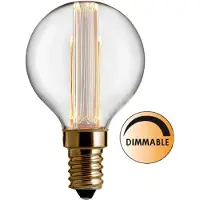 Globen Lighting Laser filament glødepære LED E14 8 cm, E14