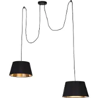 QAZQA Moderne pendellampe sort - Lofty