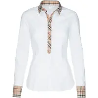 Seidensticker Bluse mørkebeige / pastelrød / sort / hvid