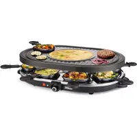 Princess Raclette 8 Oval Grill Party - raclette/grill - sort