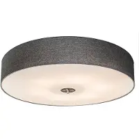 QAZQA Rustik loftslampe hvid 70 cm - Drum Jute