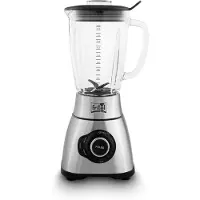 Fritel BL3890, Bordplade blender, 1,8 L, Impulsfunktion, Knusning af is, 1800 W, Sort, Rustfrit stål