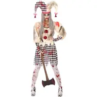 Atosa Blodigt Harlekin-kostume