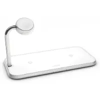 ZENS Triple Lader Qi Trådløs til Apple Watch Lader Hvid