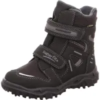 Superfit Snowboots 'Husky' mørkebrun / grå / pastellilla / hvid