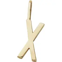 Design Letters Vedhæng Til Halskæde - X - 18 K Guldbelagt - - OneSize - Smykker