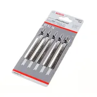 Bosch Expert Hardwood 2-side clean T308 BFP - Stiksavsklinge - for hardwood, lamineret spånplade, køkkenborde, plastikbelagt tavle - 5 stykker - T-skaft - længde: 117 mm